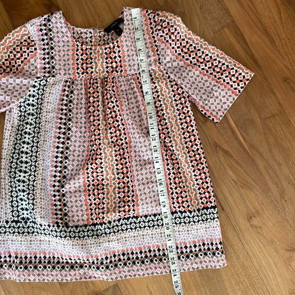 Breezy cotton blouse, great pattern, J. crew. Sz 00 - Picture 7 of 7
